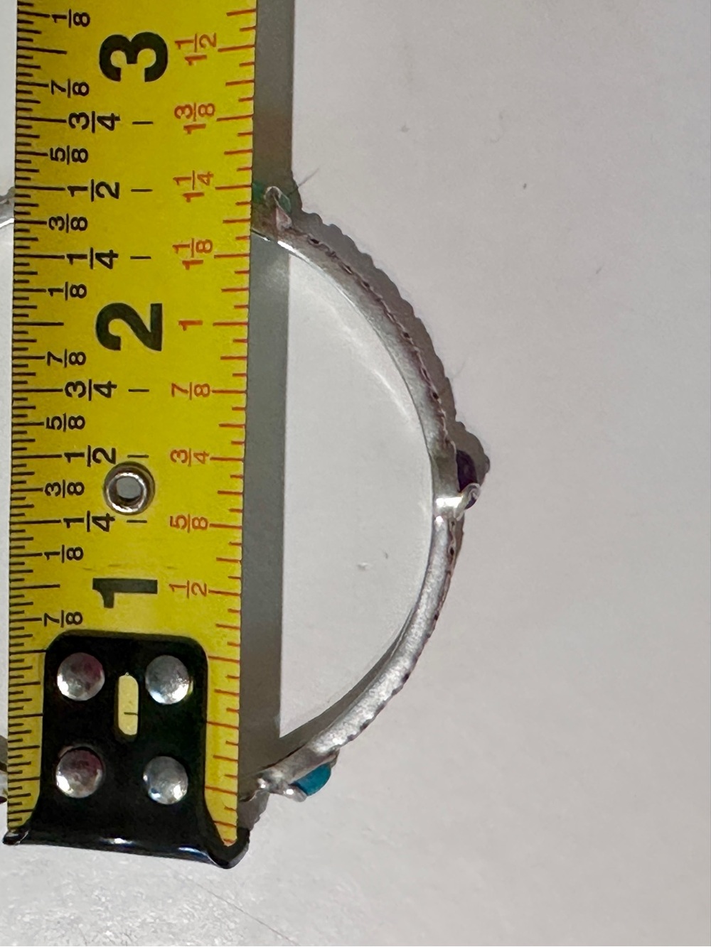 Carolyn Pollack Sterling Silver Multi-Stone Bangle Bracelet - Picture 13 of 14